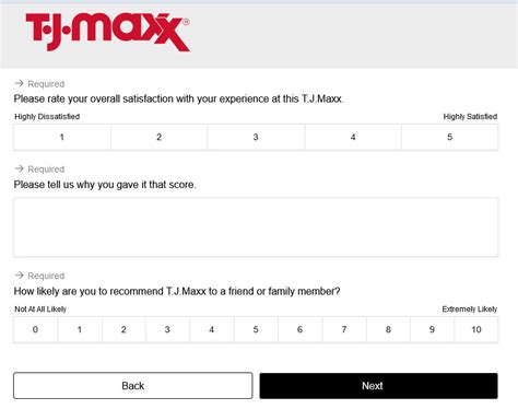 T.J.Maxx Customer Satisfaction Survey 